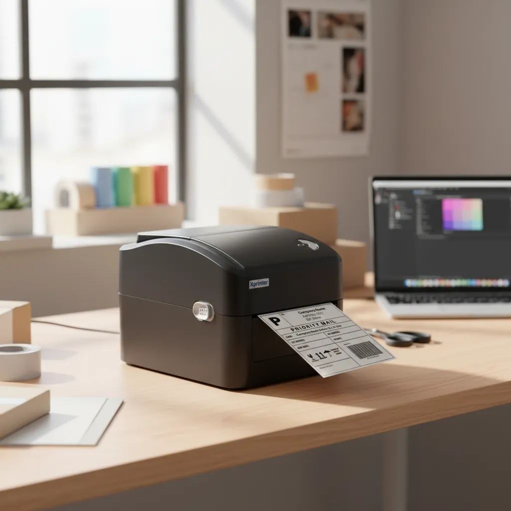 Impresora térmica de etiquetas códigos de barra 110mm USB LAN Bluetooth 420B Xprinter 4 pulgadas